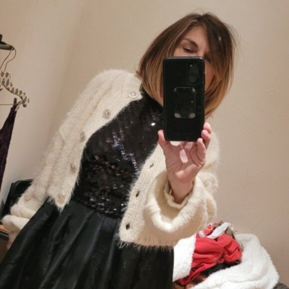 Free People, XS Ivory short cardigan - Picture 1 of 4